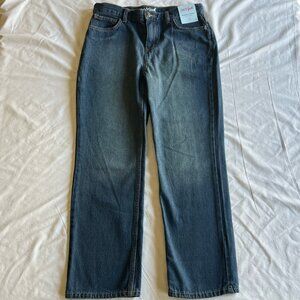 Cat & Jack Youth Size 16 (28Wx26L) Medium Wash Relaxed Straight Jeans - NEW